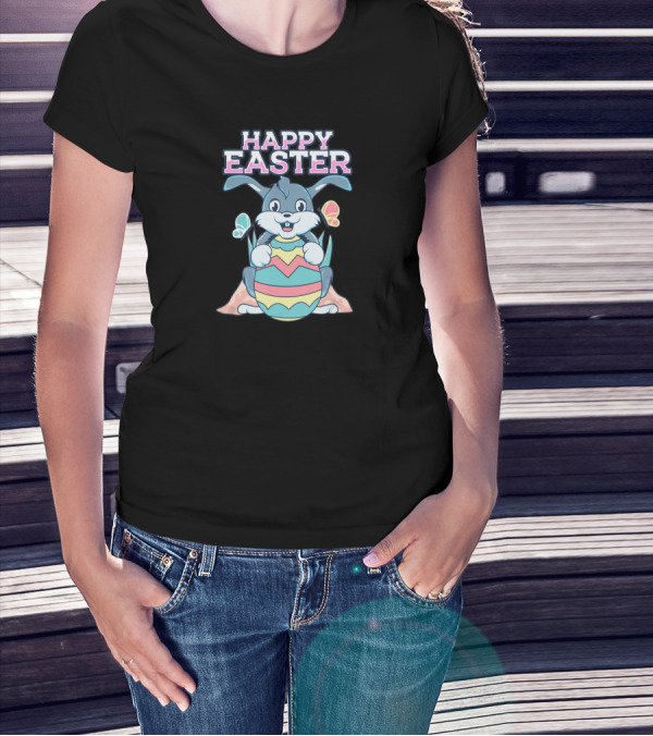 Happy Easter Egg Hunt Bunny Spring Rabbit T-Shirt