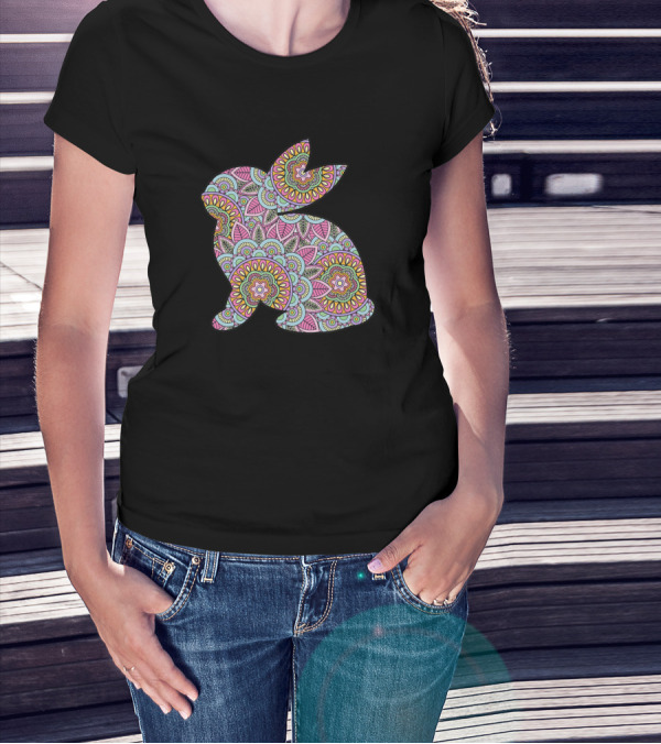 Easter Bunny Floral T-Shirt