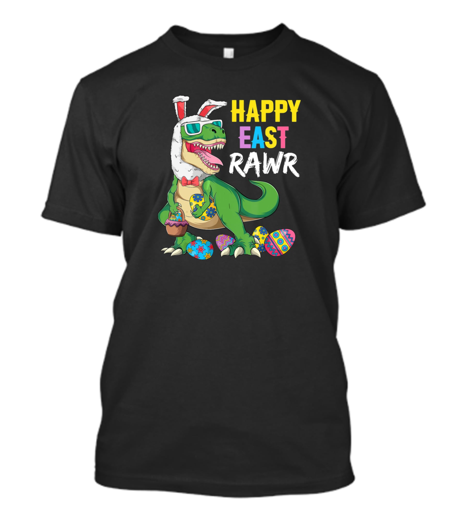 Happy Easter Dinosaur Bunny Egg Hunt Fun T-Shirt
