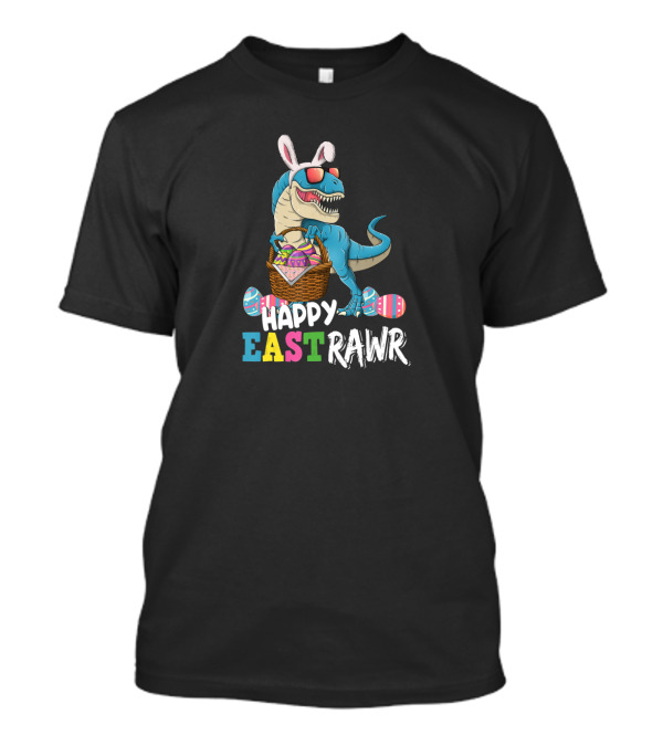 Happy EastRAWR Easter Dinosaur Costume Rex With Eggs T-Shirt