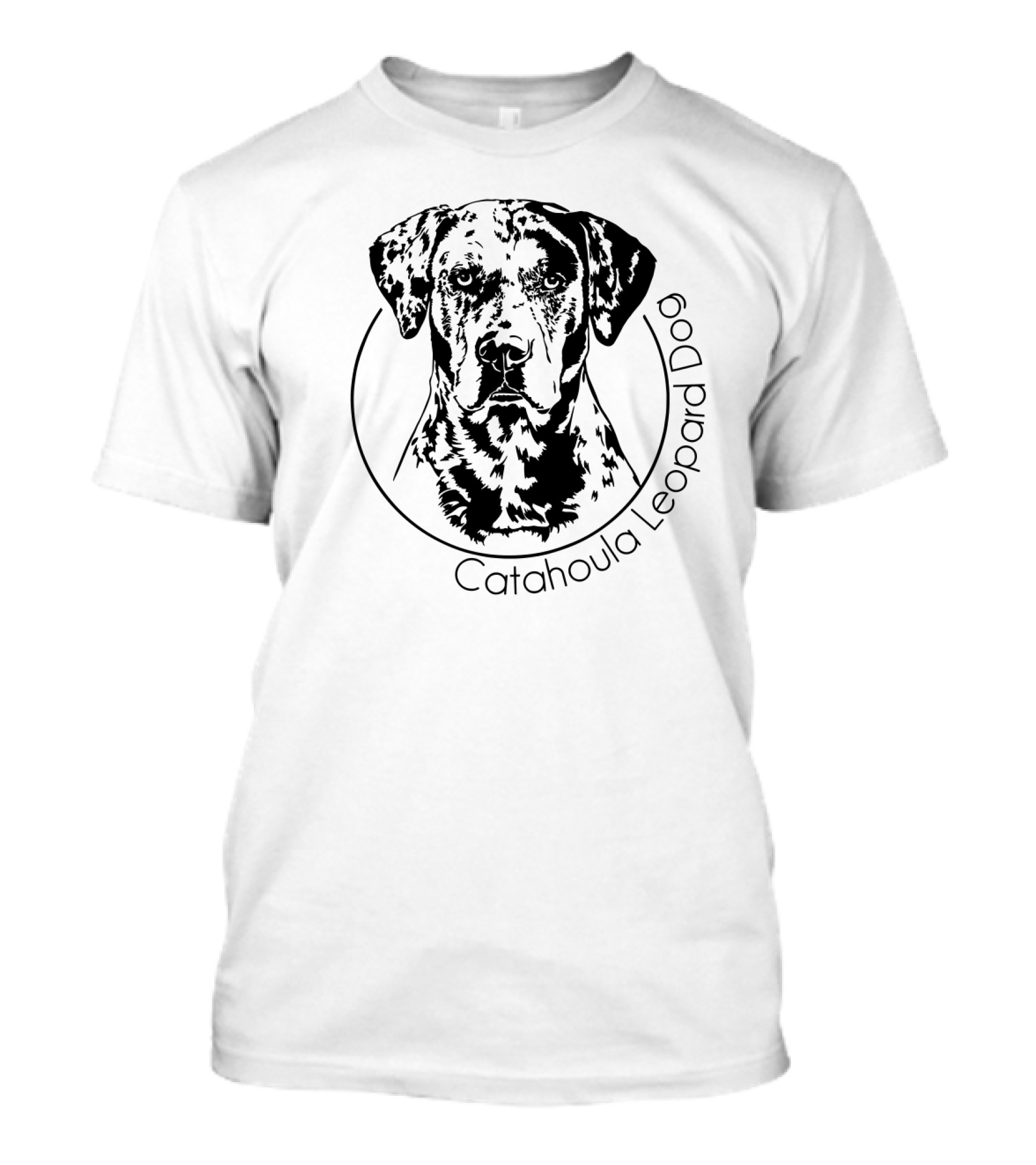 Catahoula Leopard Dog Illustration Funny Proud T-Shirt
