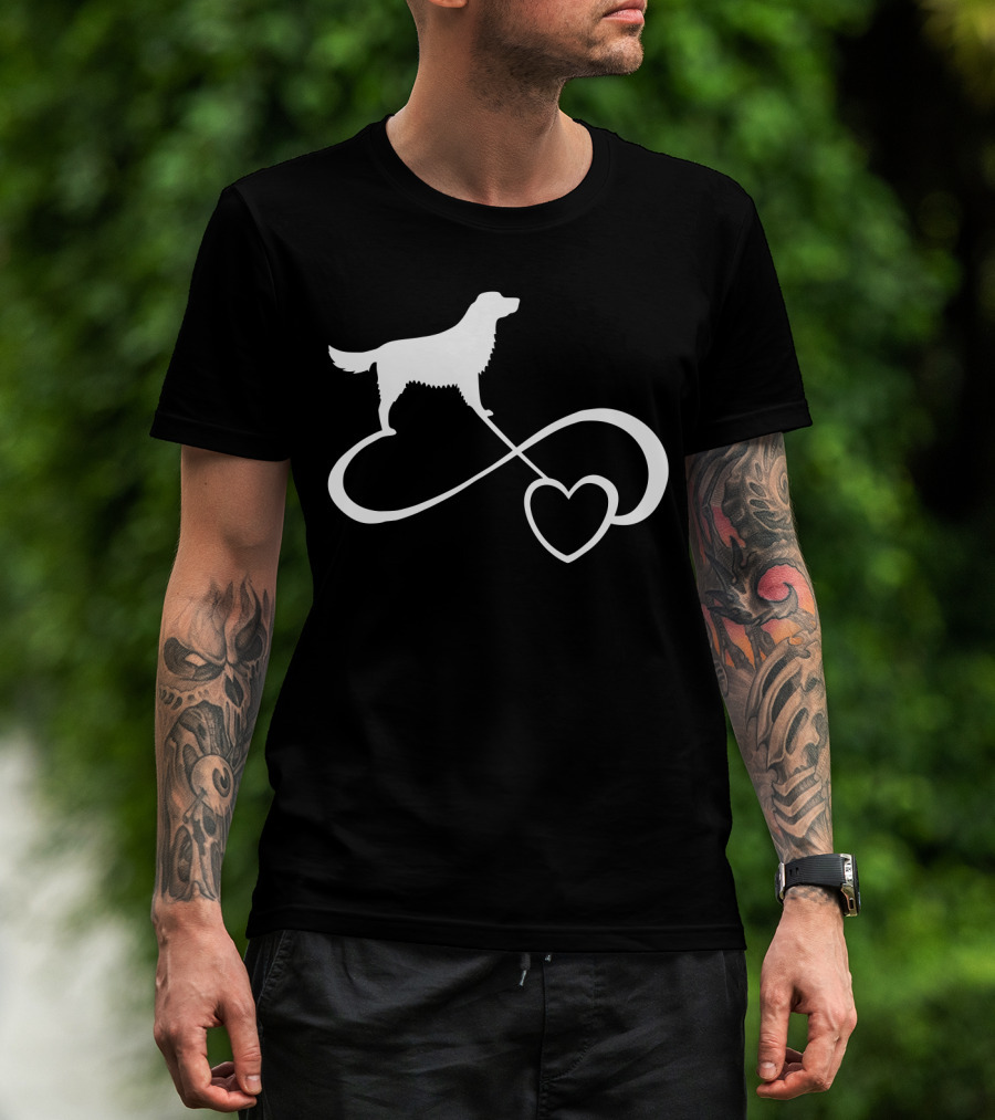 Golden Retriever Dog Lover Infinity Heart Dog Breed T-Shirt
