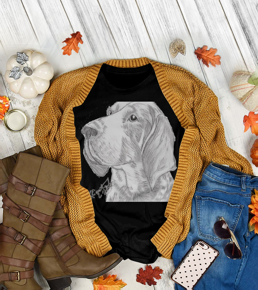 TN Dog Sketch with Signature T-Shirt