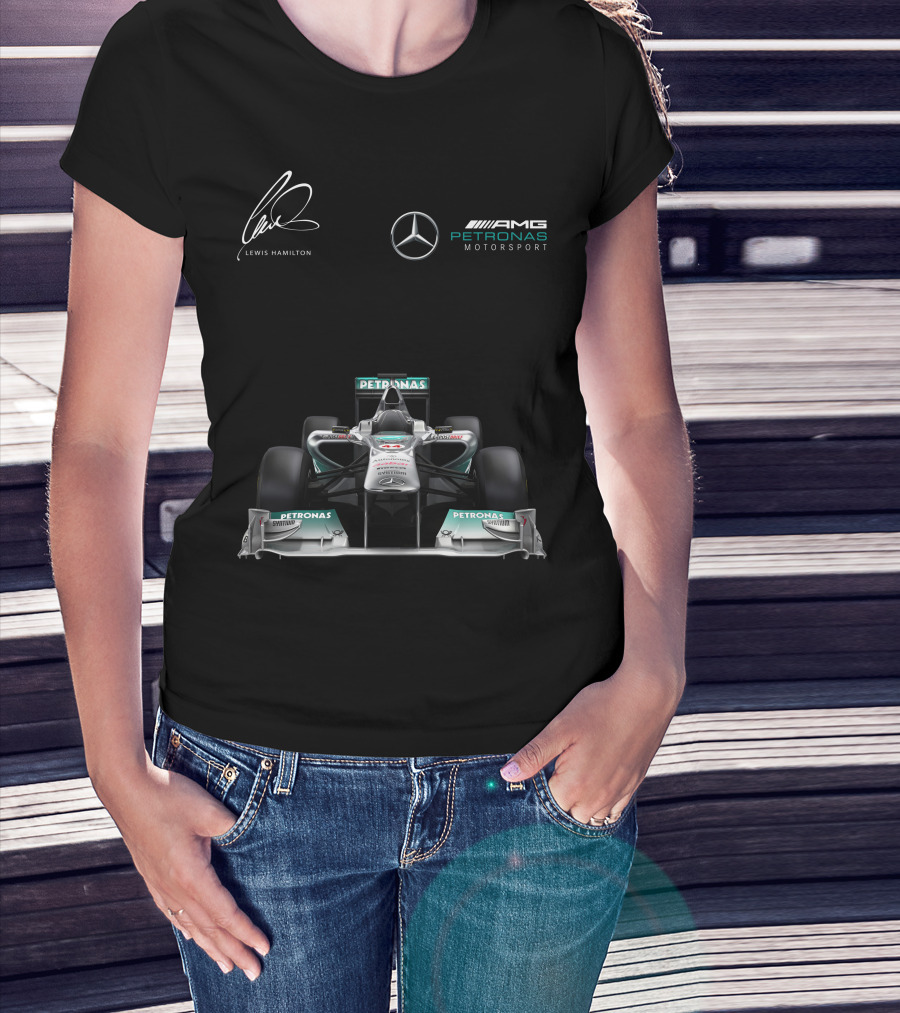 Lewis Hamilton Mercedes AMG Petronas Motorsport Formula One Racing T-Shirt