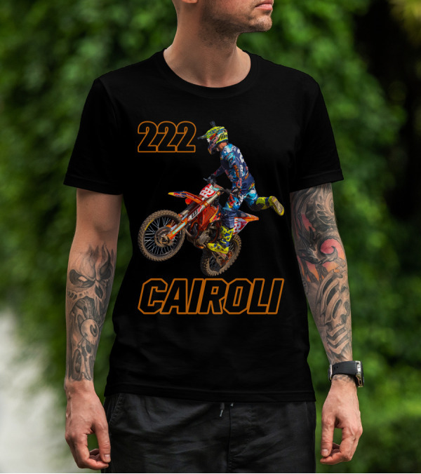 222 Tony Cairoli Motocross Racer T-Shirt
