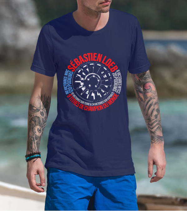 Sébatien Loeb 9 Titres De Champion Du Monde 80 Victoires WRC 20 Podiums 6 Victoires WTCC 24 Victoires Sur Terre 34 Victoires Sur Asphalte T-Shirt