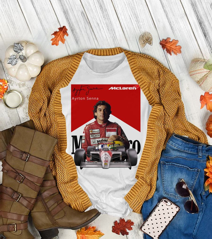 Ayrton Senna McLaren Racing Legend T-Shirt
