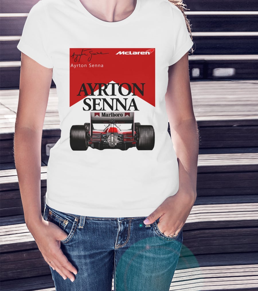 Ayrton Senna McLaren Marlboro Racing Team T-Shirt