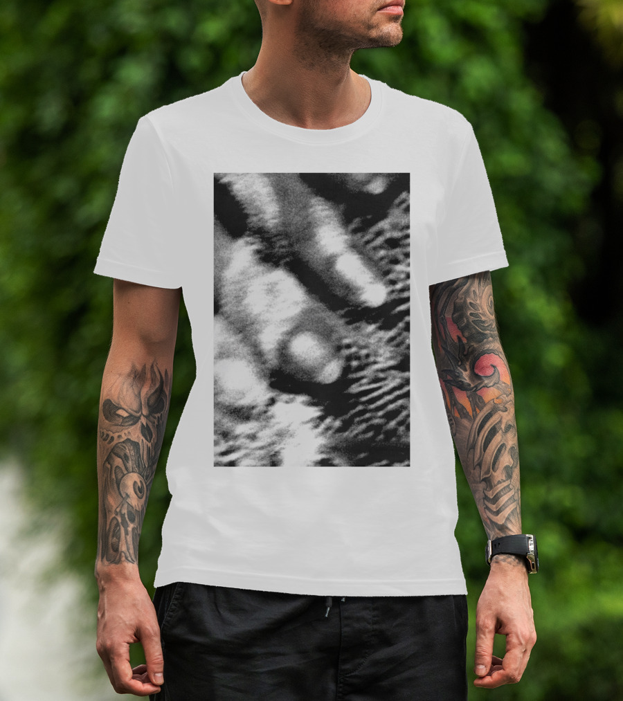 Cocteau Twins 18 Monochrome Abstract Texture T-Shirt