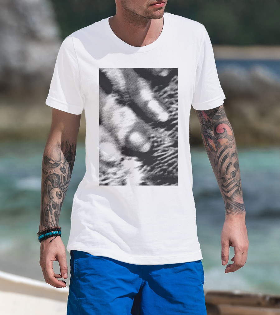 Cocteau Twins 18 Monochrome Abstract Texture T-Shirt