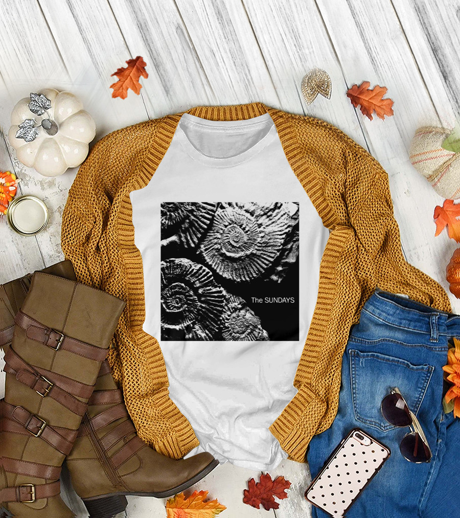 The Sundays Cocteau Twins Ammonite Fossil T-Shirt