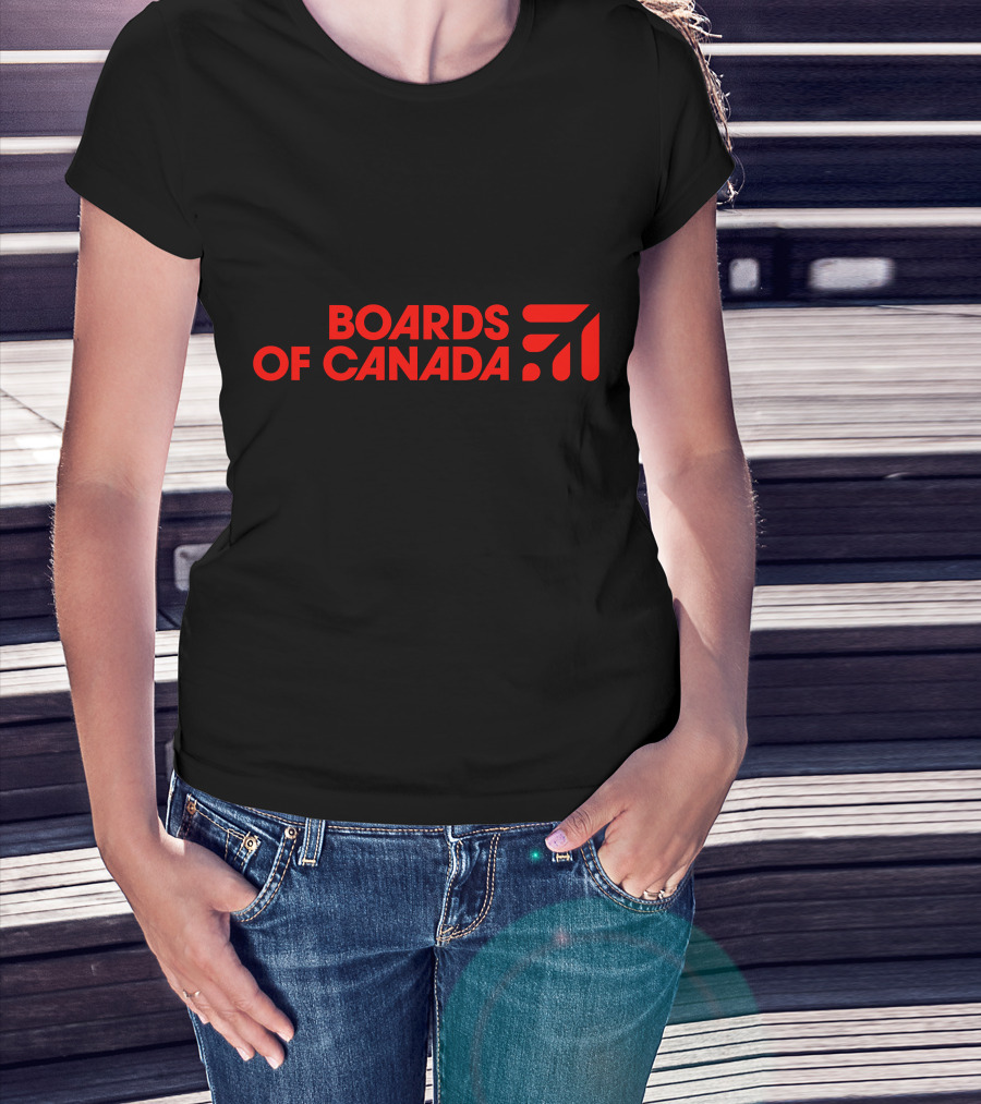 Boards Of Canada Red Logo With Graphic Element T-Shirt