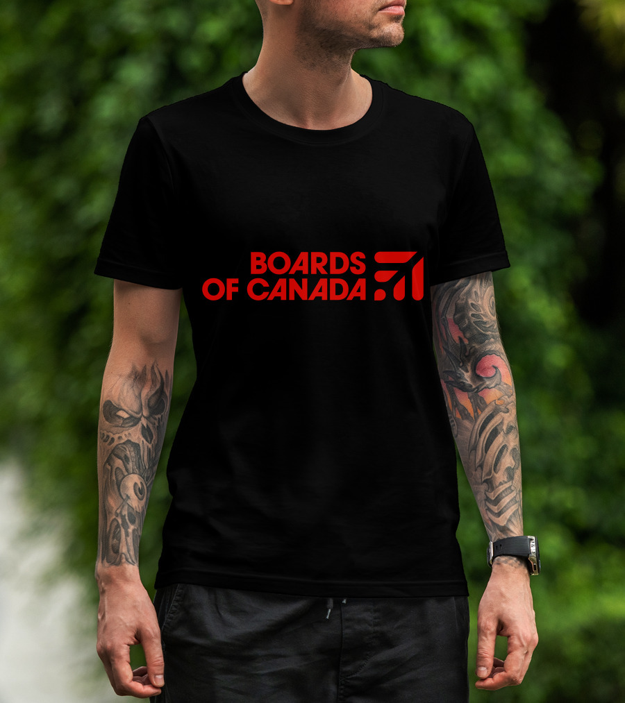 Boards Of Canada Red Logo With Graphic Element T-Shirt