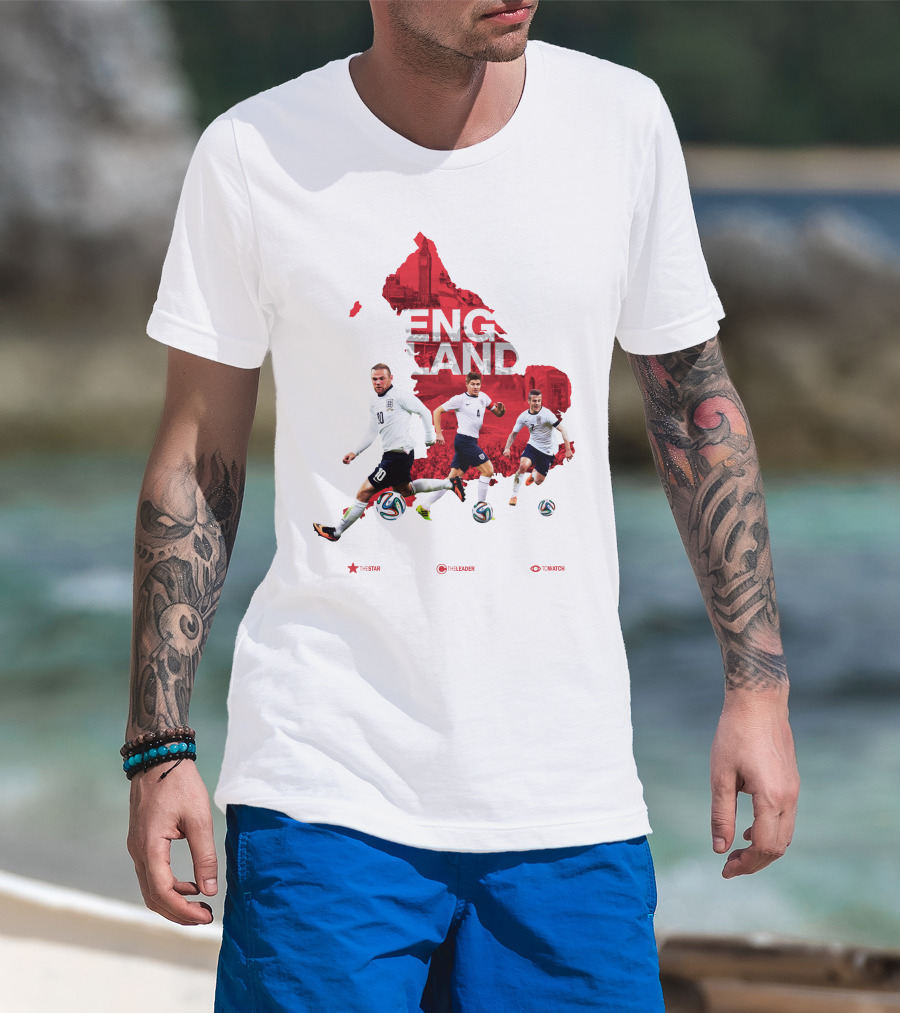 England Soccer Stars The Star The Leader To Watch T-Shirt
