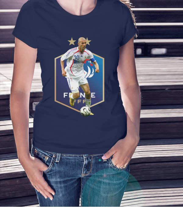 Zidane France FFF Soccer Icon Stars T-Shirt
