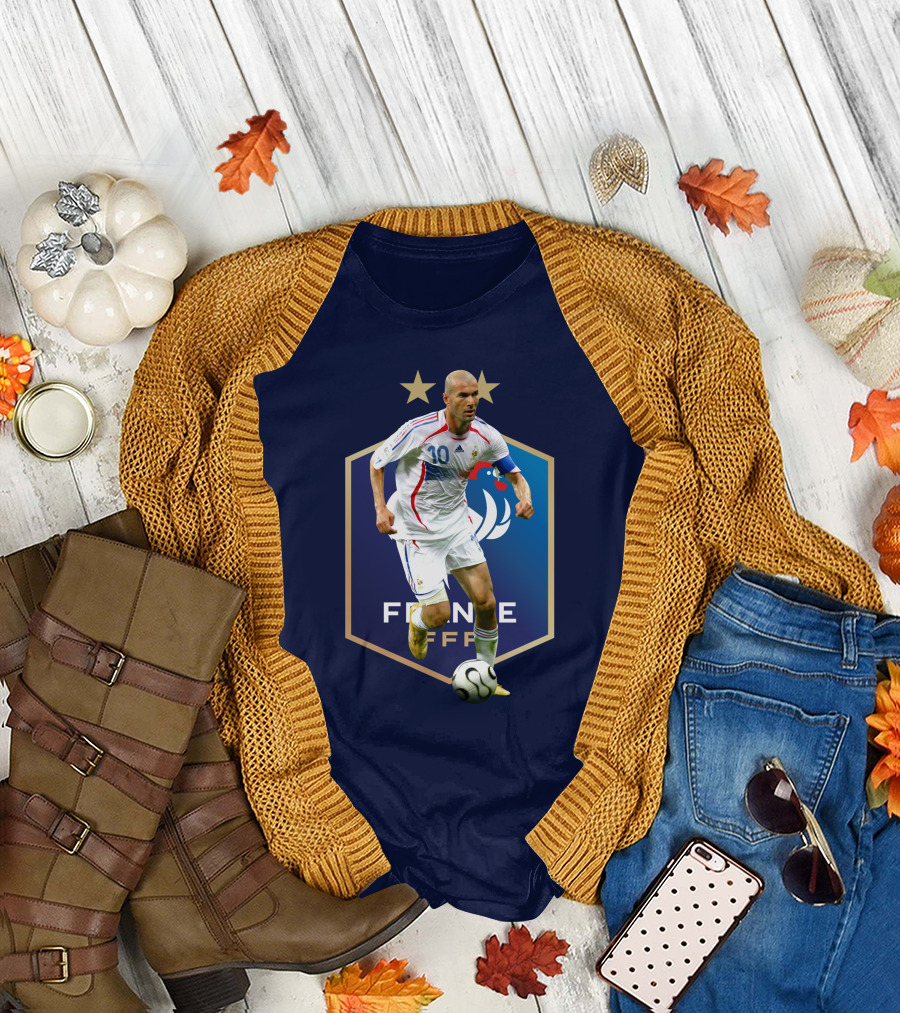 Zidane France FFF Soccer Icon Stars T-Shirt