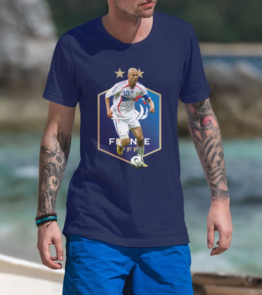 Zidane France FFF Soccer Icon Stars T-Shirt