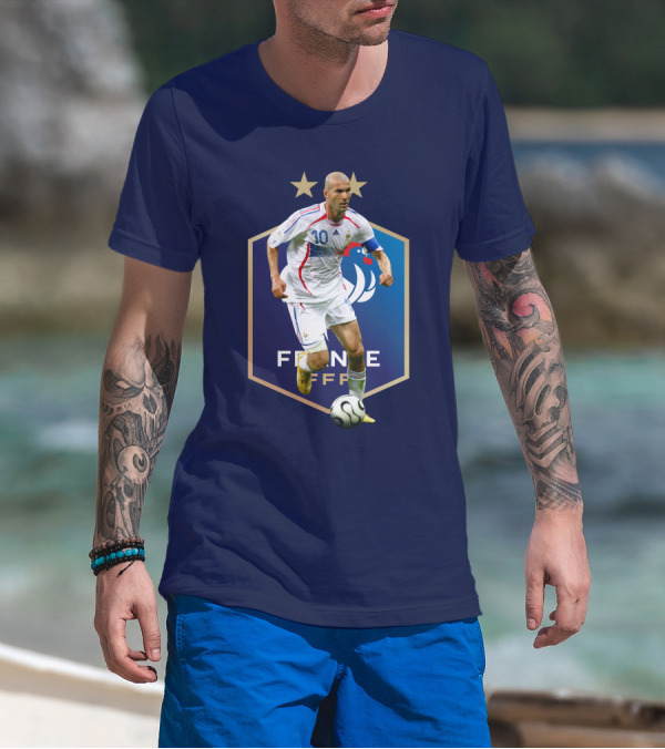 Zidane France FFF Soccer Icon Stars T-Shirt