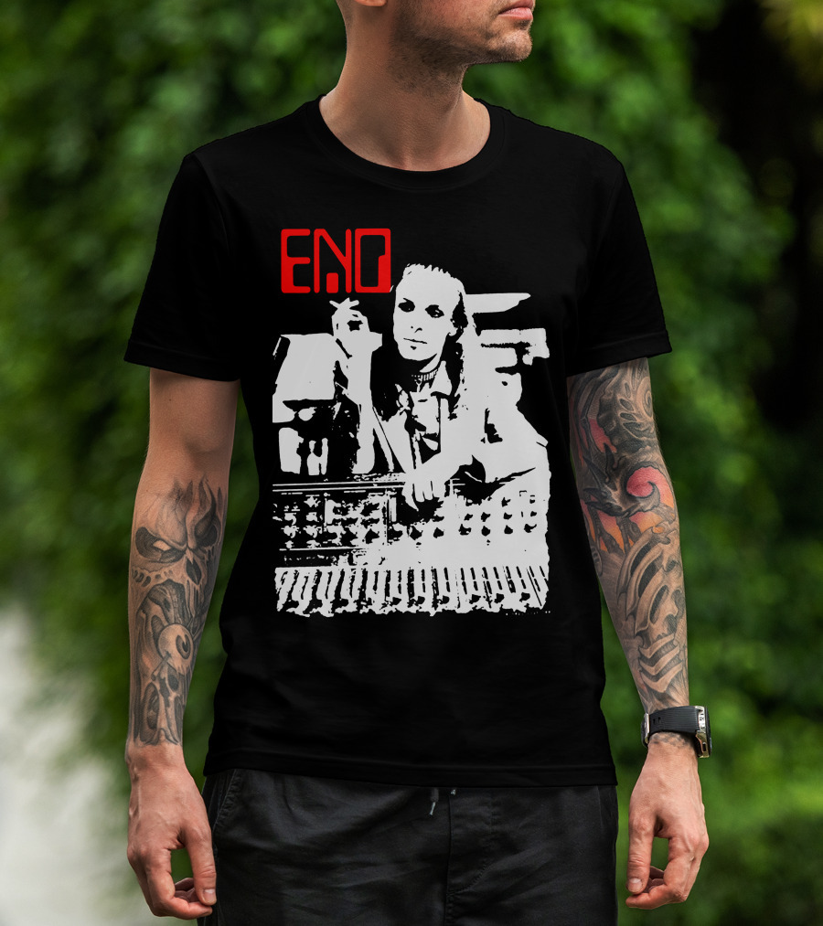 ENO Red Text Minimalist T-Shirt