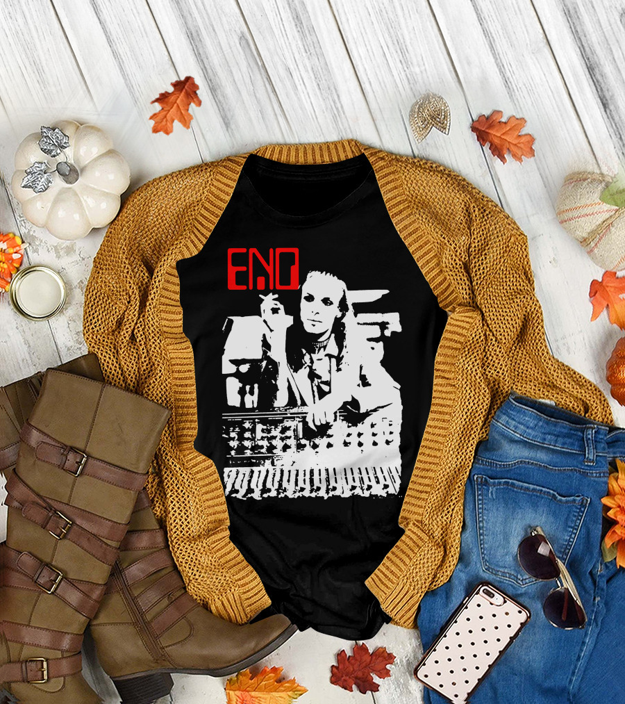 ENO Red Text Minimalist T-Shirt