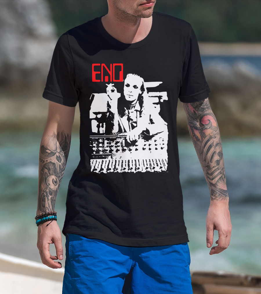 ENO Red Text Minimalist T-Shirt