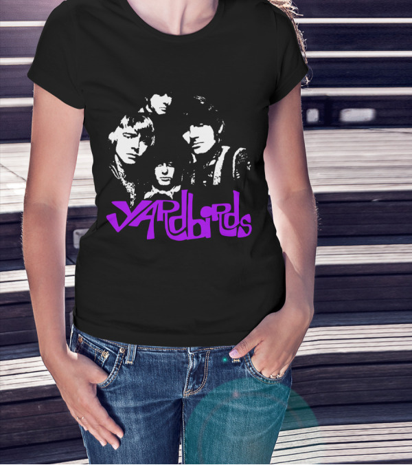Yardbirds Psychedelic Text T-Shirt
