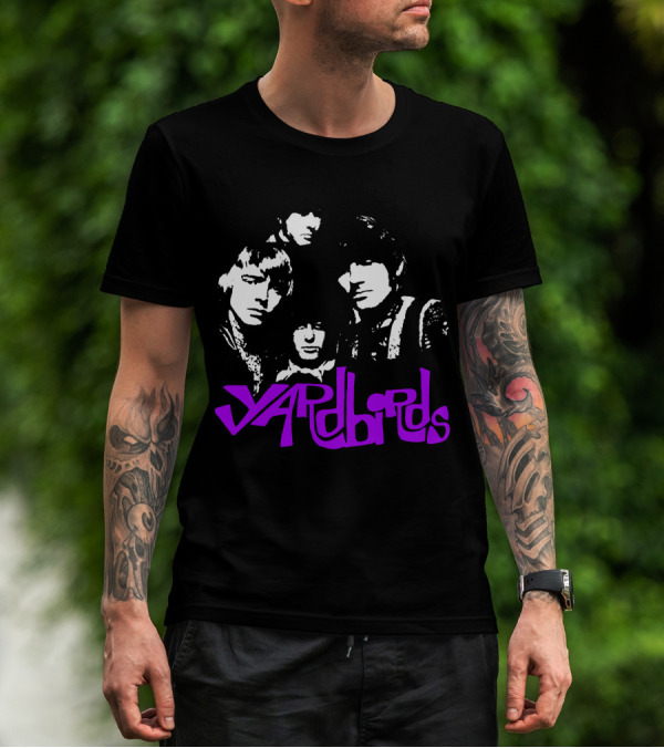 Yardbirds Psychedelic Text T-Shirt