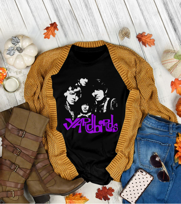 Yardbirds Psychedelic Text T-Shirt