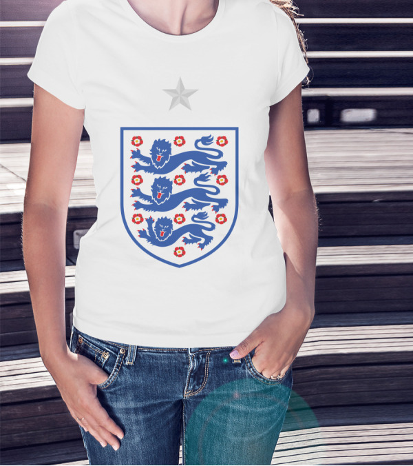 Jude Bellingham 22 England Three Lions Football Crest T-Shirt