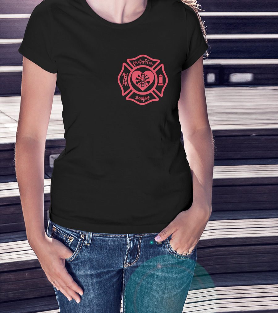 Firefighter Women Maltese Cross T-Shirt
