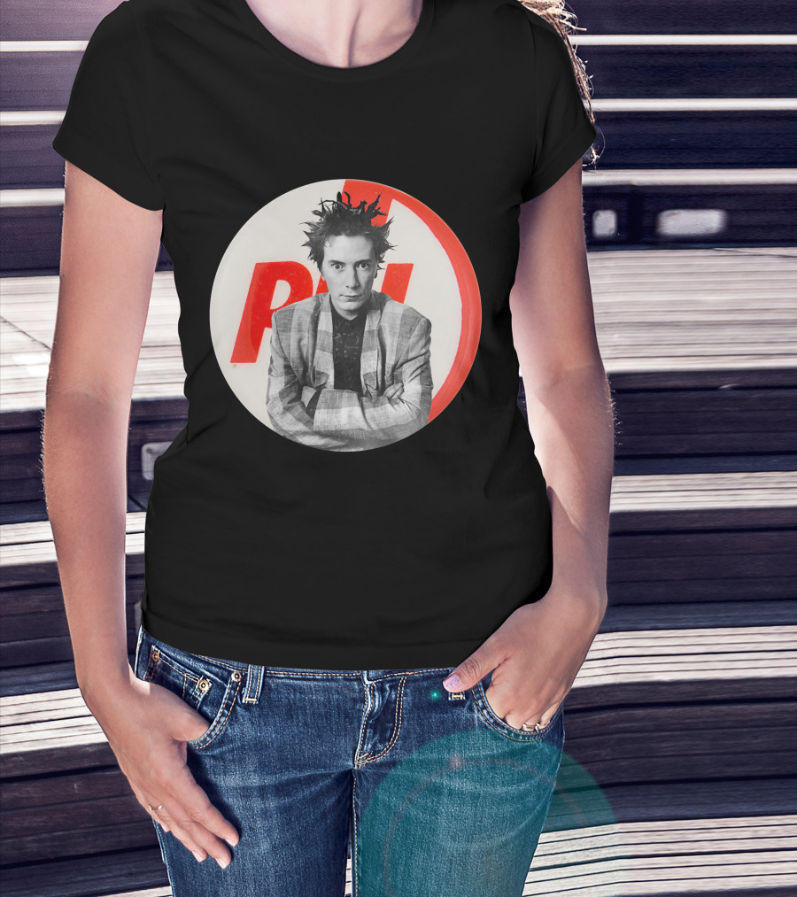 Public Image Ltd PiL John Lydon Button Style Plaid Jacket T-Shirt