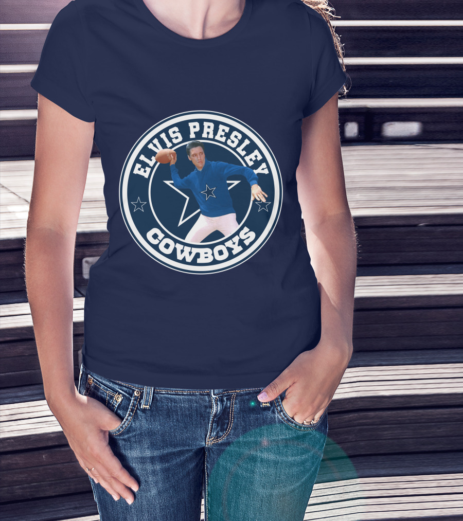 Elvis Presley Cowboys Football Star T-Shirt