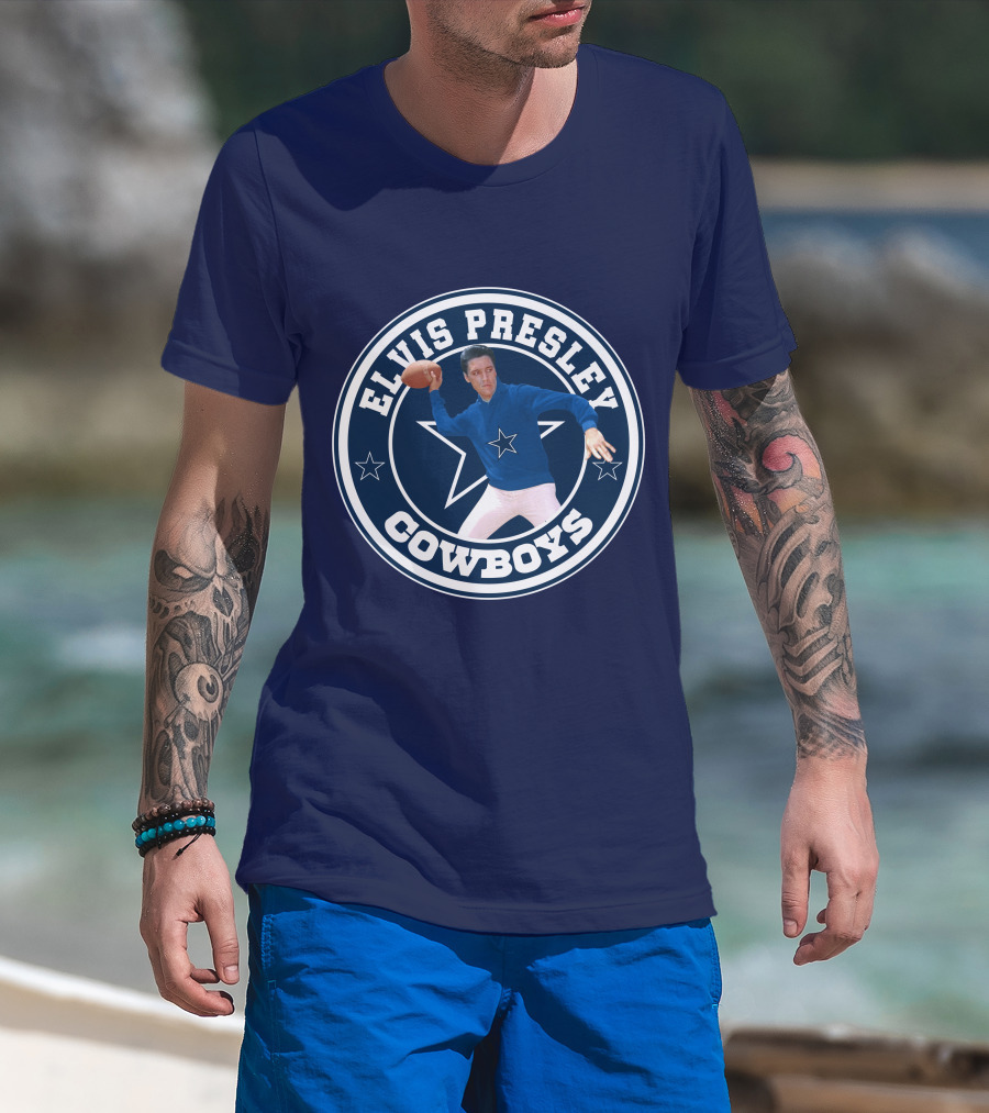 Elvis Presley Cowboys Football Star T-Shirt
