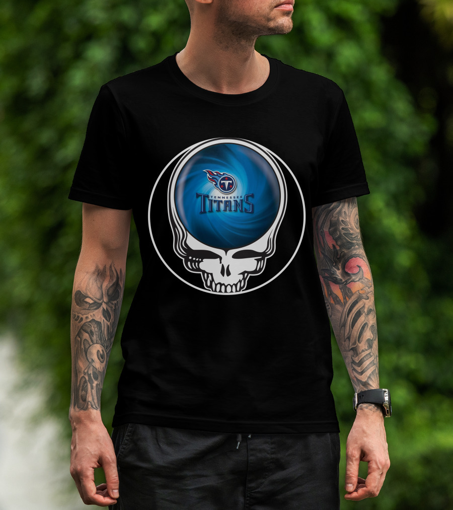 Tennessee Titans Skull Swirl T-Shirt