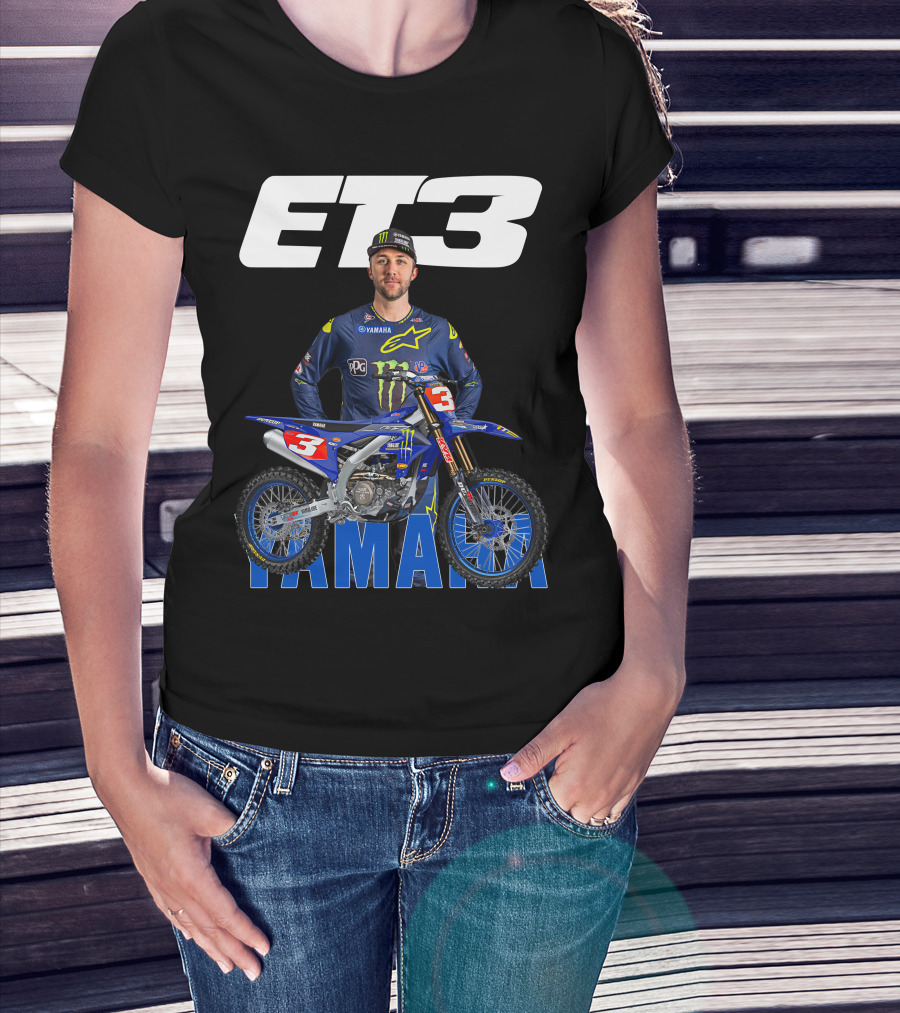 Eli Tomac 3 Yamaha Monster Energy Racing Motocross T-Shirt