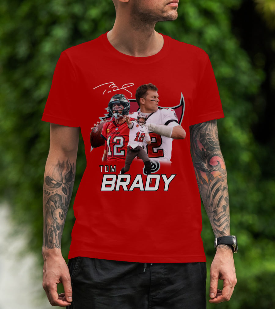 Tom Brady 12 Buccaneers Quarterback T-Shirt