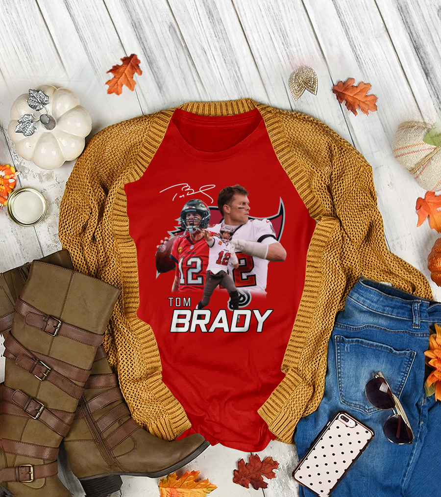 Tom Brady 12 Buccaneers Quarterback T-Shirt