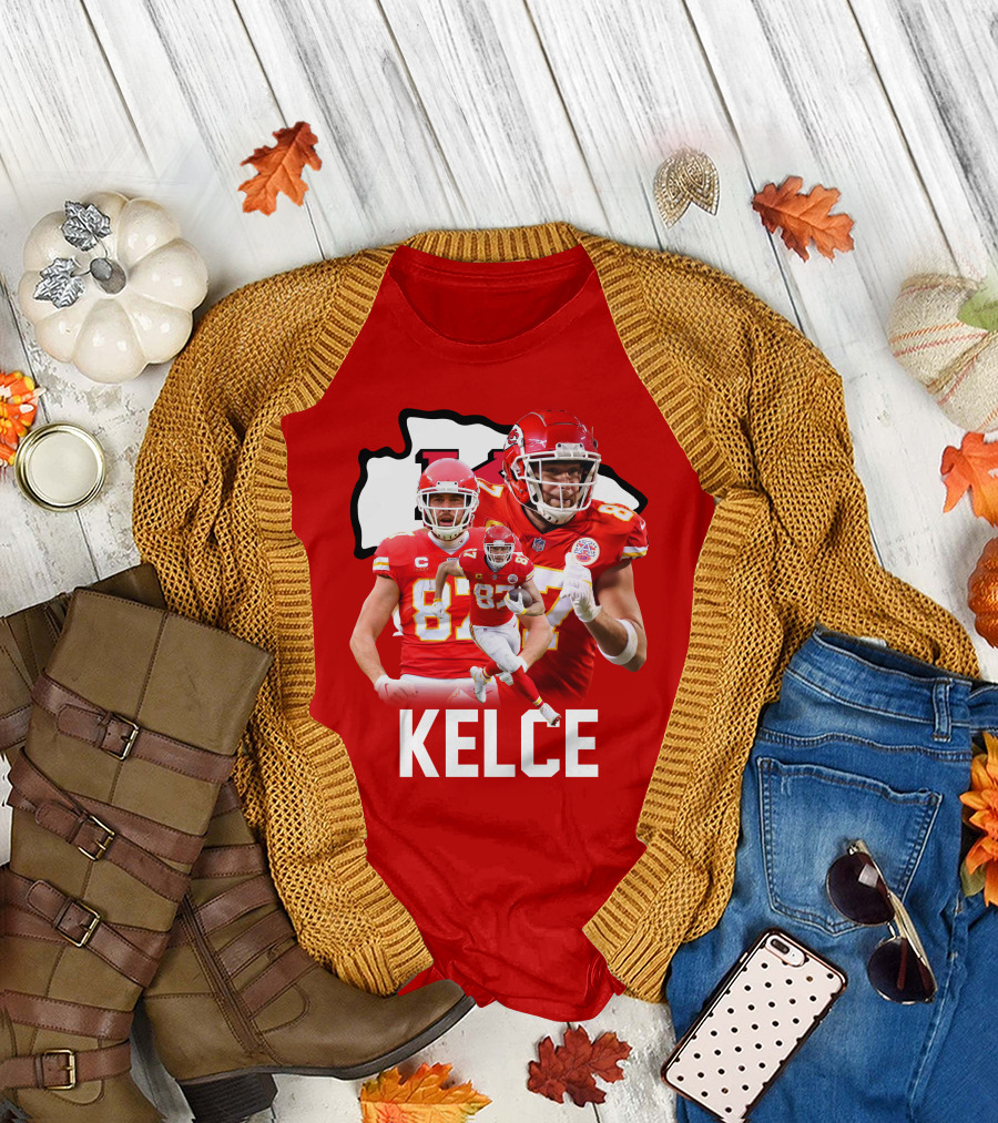 Kansas City Chiefs 87 Football Player NFL Athlete T-Shirt
