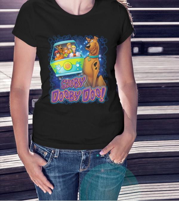 Scooby Dooby Doo Mystery Machine Adventure With The Gang T-Shirt
