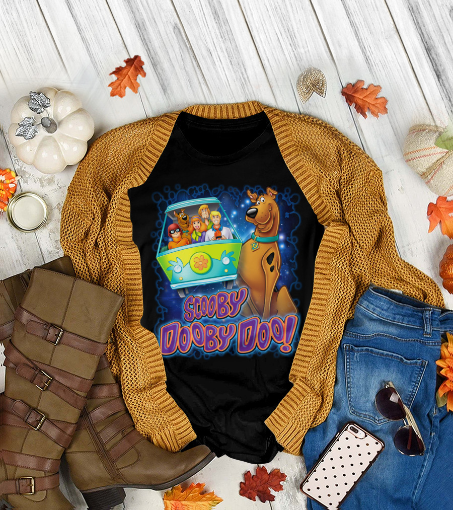 Scooby Dooby Doo Mystery Machine Adventure with the Gang T-Shirt