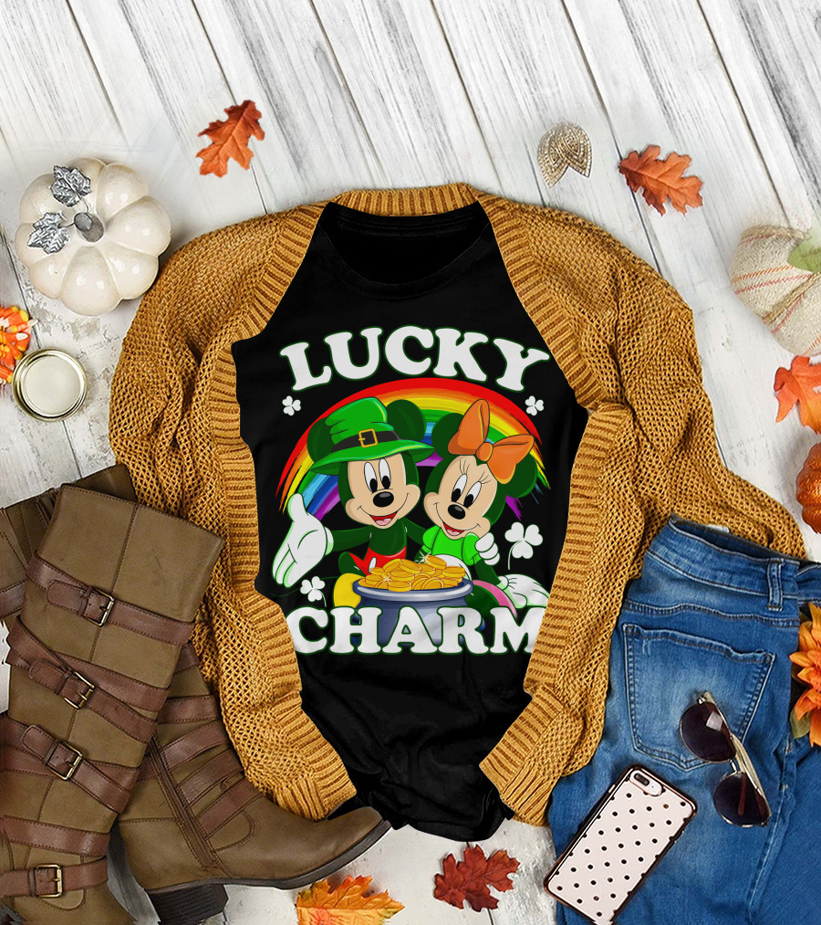 LUCKY CHARM Mickey and Minnie T-Shirt