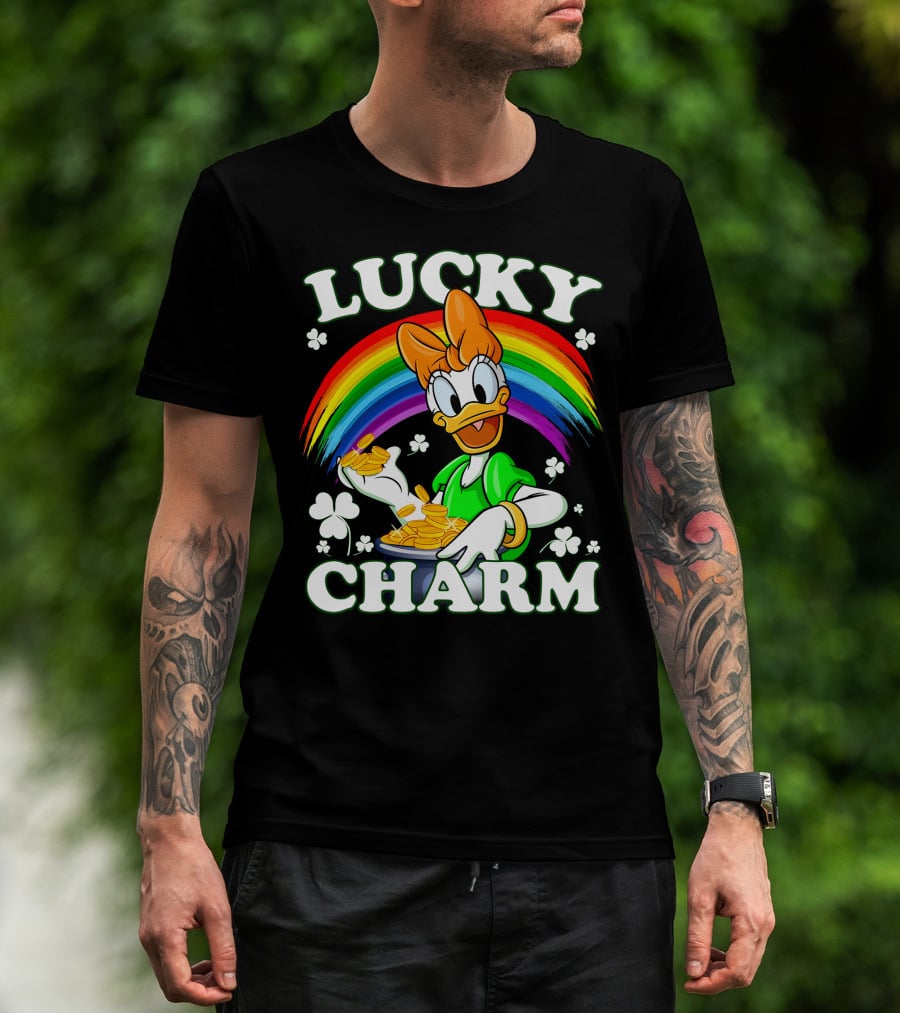 Lucky Charm Daisy Duck Rainbow Coins T-Shirt