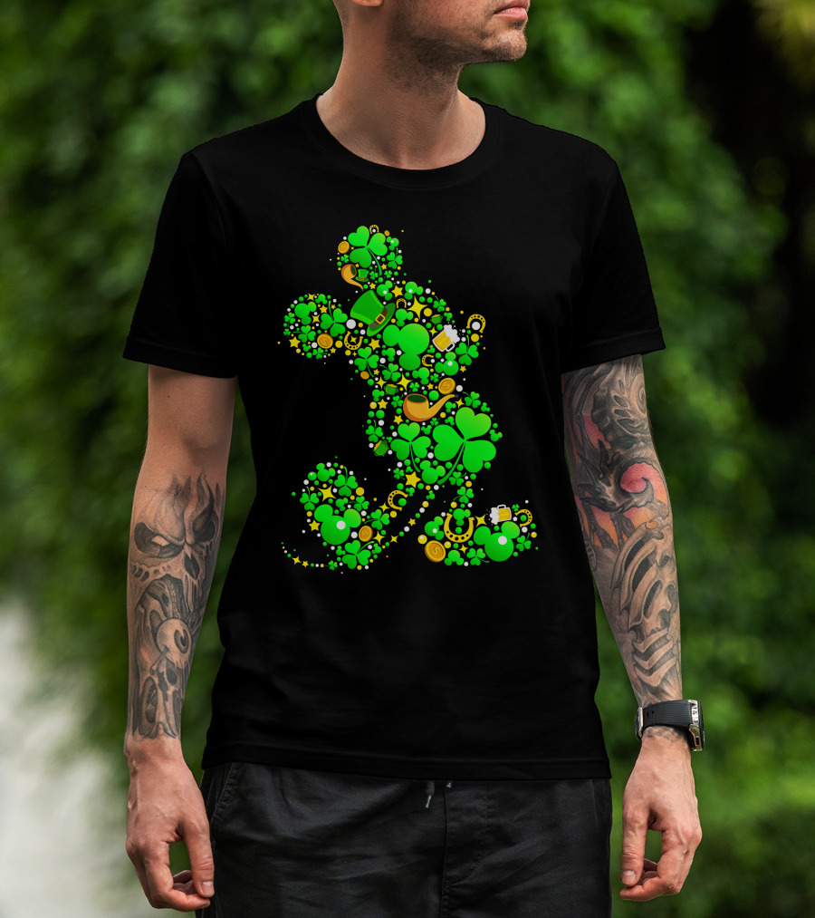 Mickey Mouse Shamrock Luck St. Patrick's Day 2019 T-Shirt