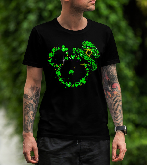 Mickey Patrick's Day Shamrock Leprechaun Hat T-Shirt