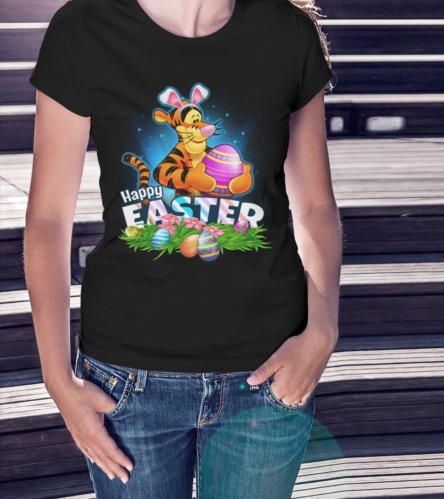 Tigger Happy Easter Eggs Spring Festival Celebration T-Shirt