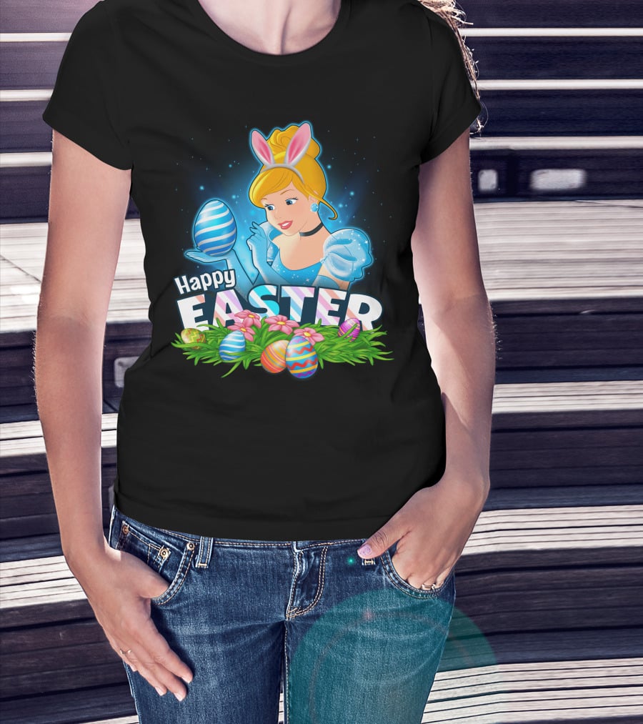 Cinderella Bunny Ears Easter Eggs Celebration T-Shirt