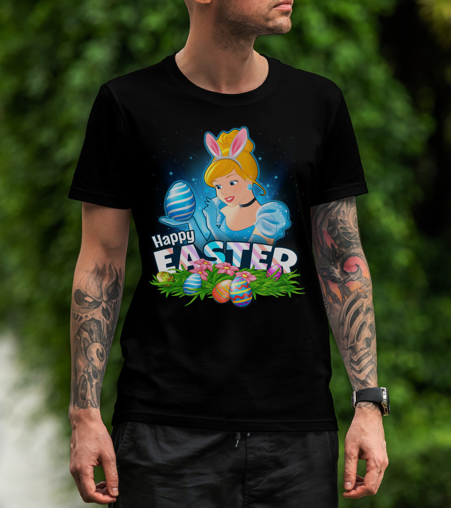 Cinderella Bunny Ears Easter Eggs Celebration T-Shirt