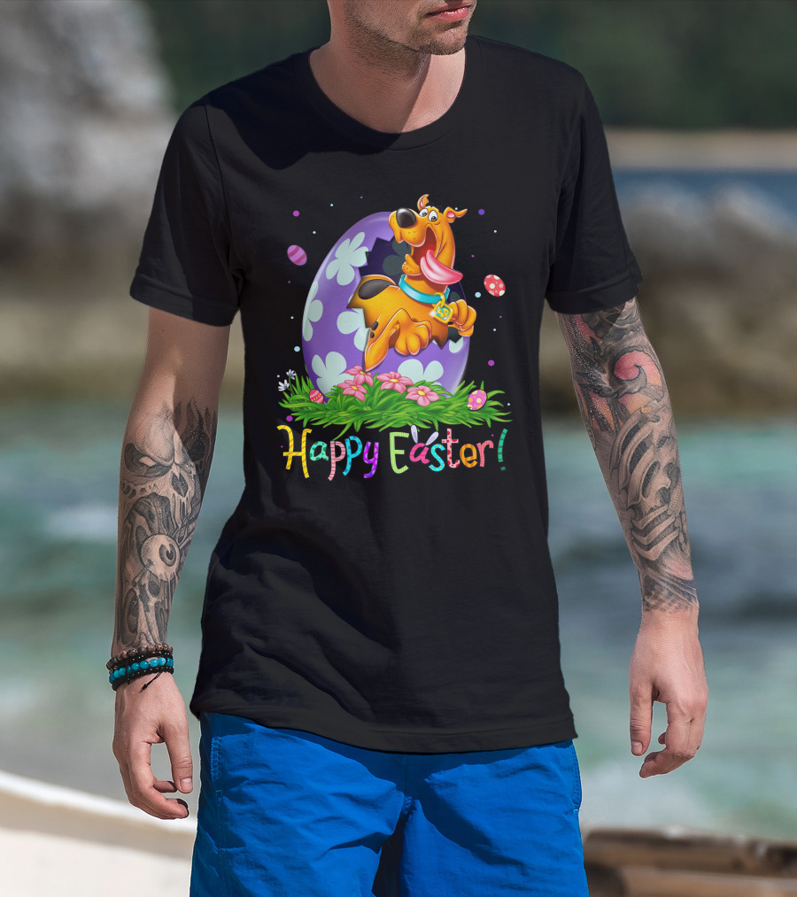 Scooby Doo Happy Easter Egg Flowers T-Shirt