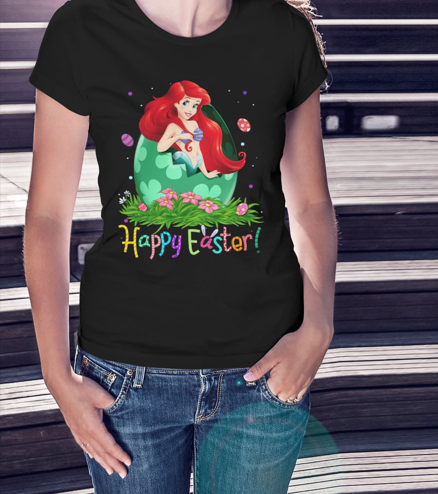 Happy Easter Mermaid Egg Ariel T-Shirt