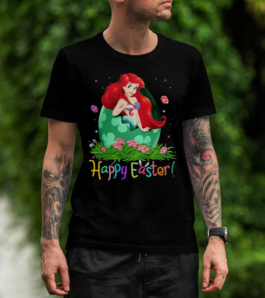 Happy Easter Mermaid Egg Ariel T-Shirt